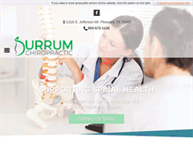Tablet Screenshot of durrumchiropractic.com